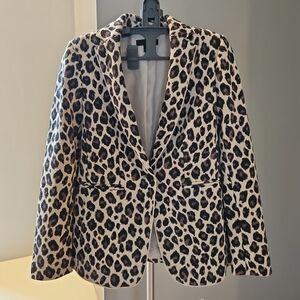 Ann Taylor Leopard Print Women's Blazer, Size 00